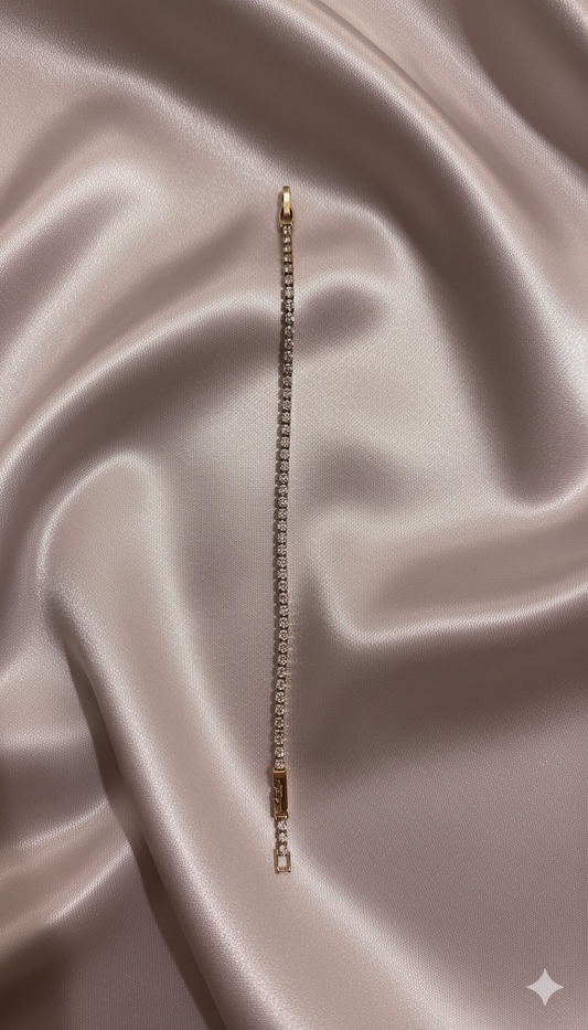 Rivière couleur rose gold